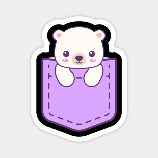 Cute bear in pocket Magnet