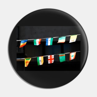 Strings of National Flags Pin