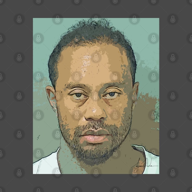 Tiger Woods Mugshot by Juantamad