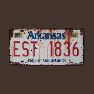 Arkansas - Land of Opportunity Plate T-Shirt