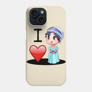 I Love Jane Austen Phone Case