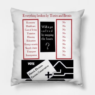 Everything Broken by Tories Pillow