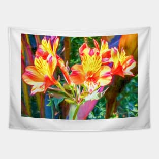 Alstroemeria Peruvian Lily Flowers Tapestry