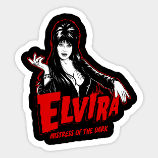 Elvira Halloween Coffin Scary Sticker for Sale by beetlemeier