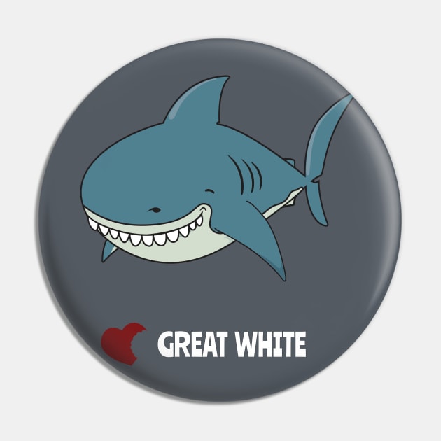 Love Great white Pin by mangulica