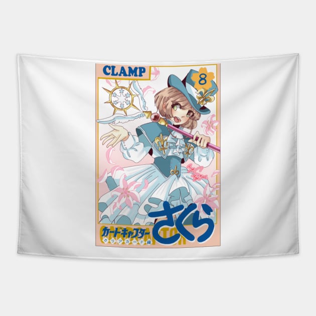 Cardcaptor sakura manga cover Tapestry by Amyathepuff1