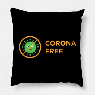 Corona Free T-Shirt Pillow