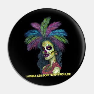 Mardi Gras Zombie Pin