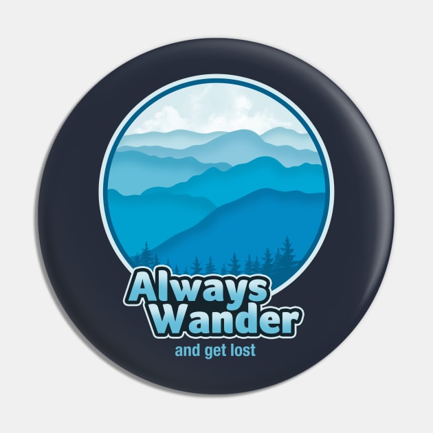 Always Wander Pin by fishbiscuit