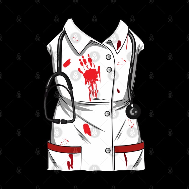 Bloody Nurse Costume Halloween Zombie Blood by Shirtbubble