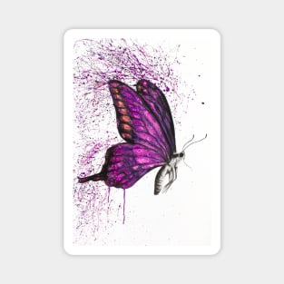 Pink Butterfly Magnet