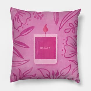 Scented Candle (Pink) Pillow