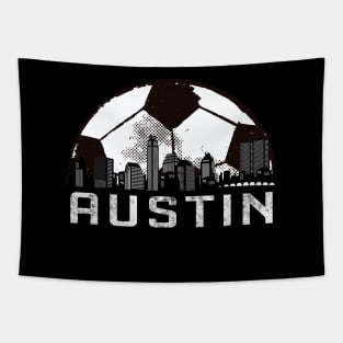 Austin soccer football jersey Tapestry