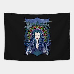 Amphitrite goddess of the sea full color Tapestry