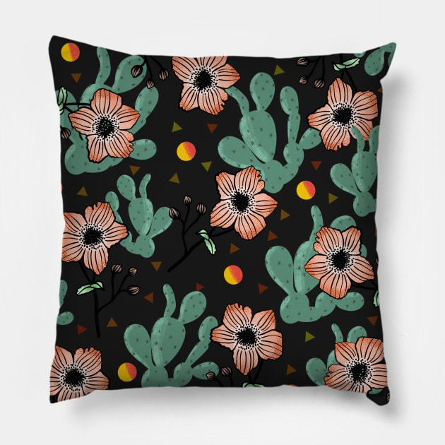 Day in a Desert Pillow by Pacesyte
