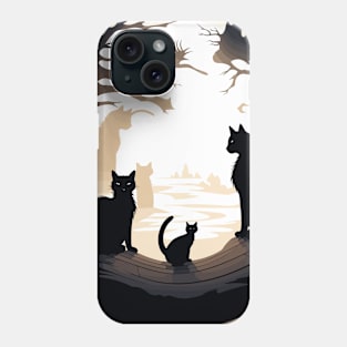 Black cats Phone Case