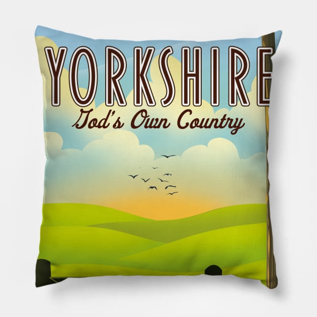 Yorkshire "God's own Country" Pillow by nickemporium1