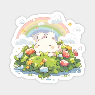 Rainbow Baby Bunny Magnet