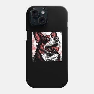 Retro Art Pembroke Welsh Corgi Dog Lover Phone Case