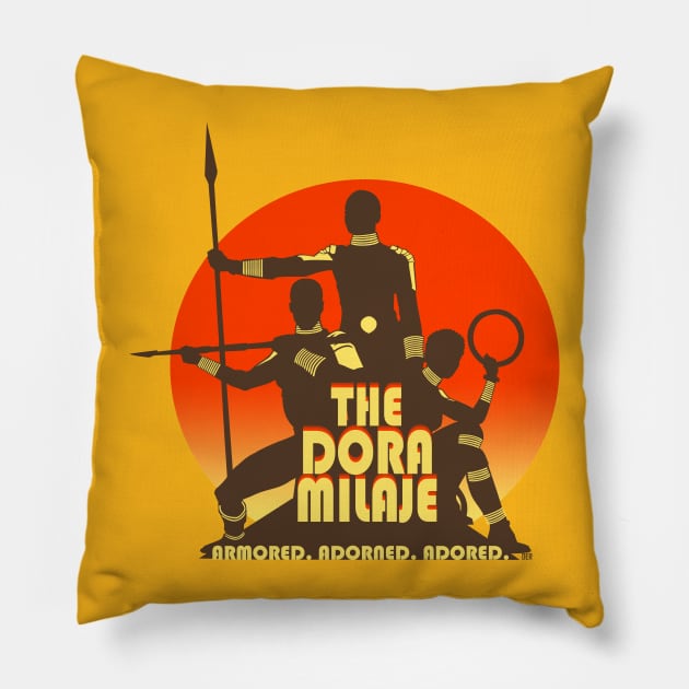 Dora Milaje Pillow by Wakanda Forever