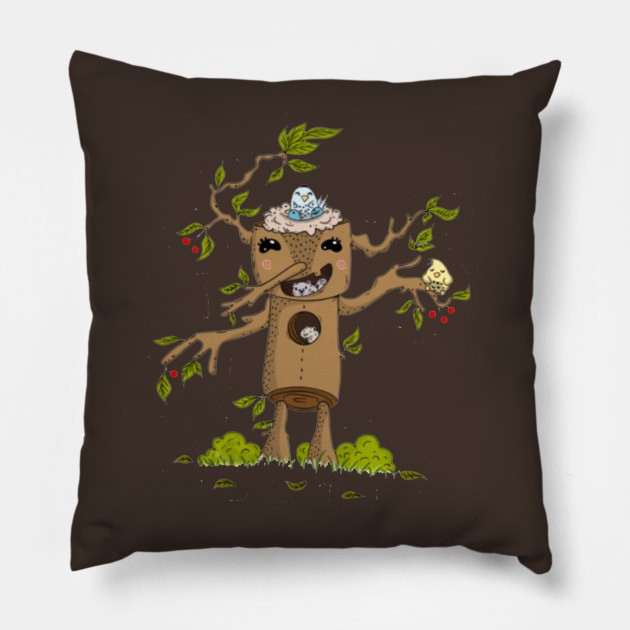 the tree Pillow by imanuelcaeesar