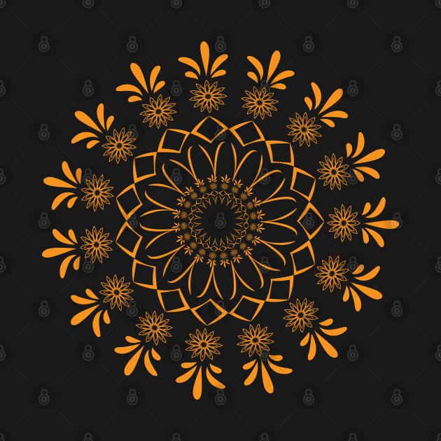 Arabian flowers mandala by Eskimos