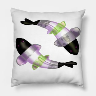 Agender LGBTQ Koi Fish Pillow