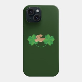 American Cocker Spaniel Dog with Cloverleaf Phone Case