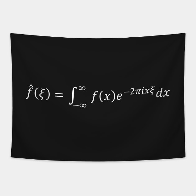 Fourier Transform Equation Tapestry by ScienceCorner