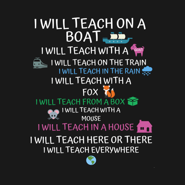 I will Teach on a Boat A Goat I Will Teach Everywhere by Fmk1999