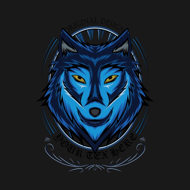 wolf illustration design by AGORA studio