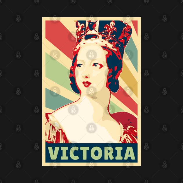 Victoria Queen Of England Vintage Colors by Nerd_art