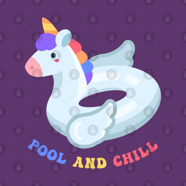 Pool and Chill with Unicorn by haloakuadit