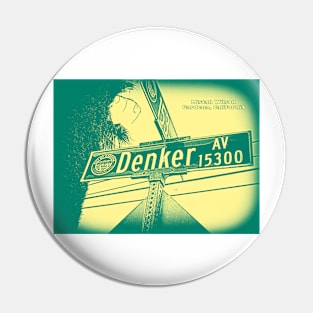 Denker Avenue, Gardena, California by Mistah Wilson Pin