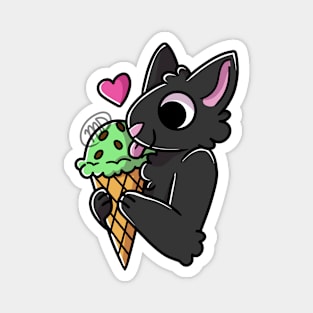 Ice Cream Kitty Magnet