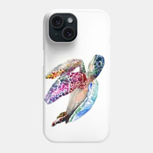 Sea Turtle, Rainbow colors Phone Case