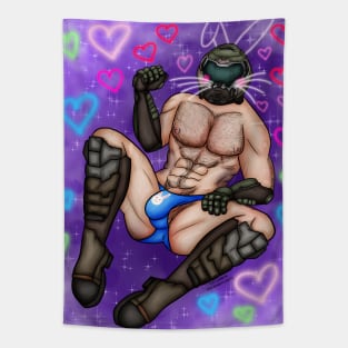 Doomguy Pinup Tapestry