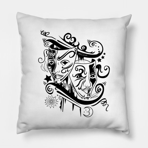 Zodiac - Gemini Pillow by adamzworld