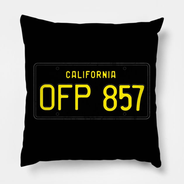 Herbie - License Plate Pillow by jepegdesign