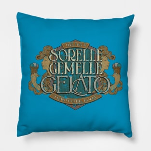 Sorelle Gemelle Gelato 1954 Pillow