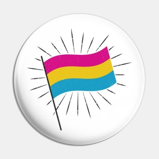 Retro Pan Pride Flag Pin