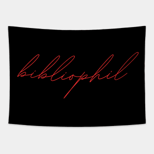 bibliophil - german language RED Tapestry