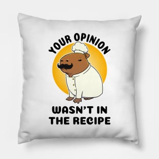 Your opinion wasn't in the recipe Capybara Chef Pillow