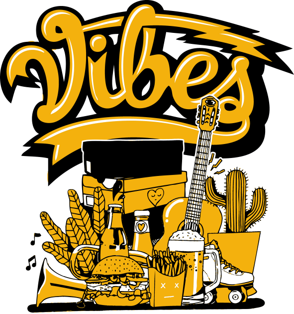 Good Vibes Del Sol Kids T-Shirt by funandgames