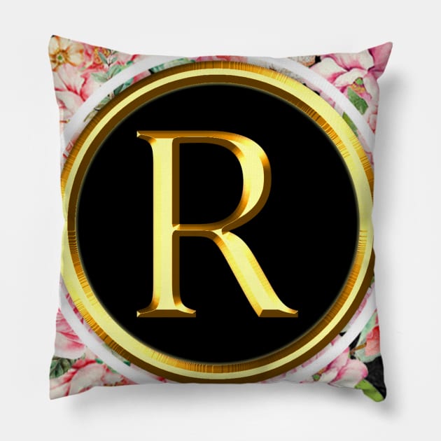 Letter R Shirt Alphabet Letter R Different Colors Pillow by EmmaShirt