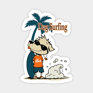 Dog surf 96007 Magnet