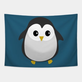 Cute Penguin Illustration Tapestry