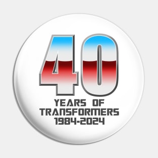 Transformers: GEN 1 - 40th Anniversary (4 light tees) Pin