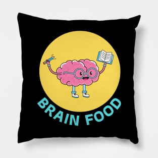 Brain Food | Brain Pun Pillow