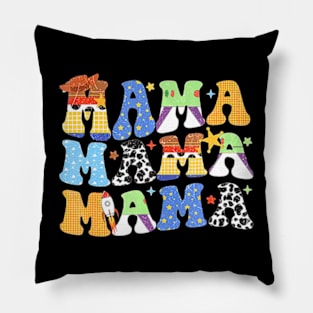 Toy  Story Mama Boy Mom Mother's Day Tee For Womens Pillow